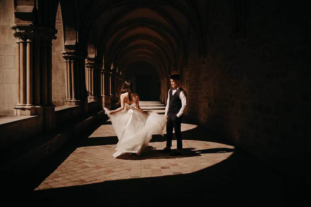 mariage abbaye de royaumont val d'Oise abbey french ruins